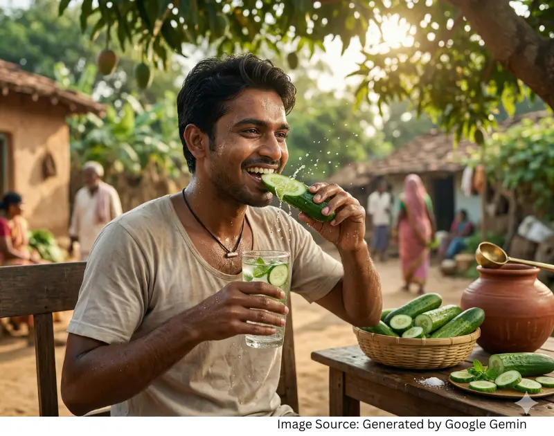 Benefits of bottle gourd and cucumber in summer
