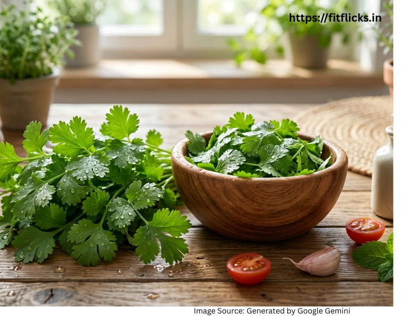 Benefits of green coriander in health and taste