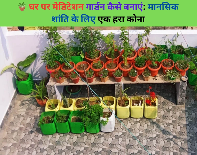 Ghar par meditation garden kaise banaye
