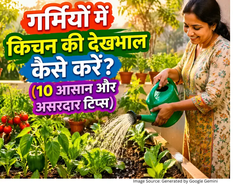 Summer kitchen garden care tips hindi