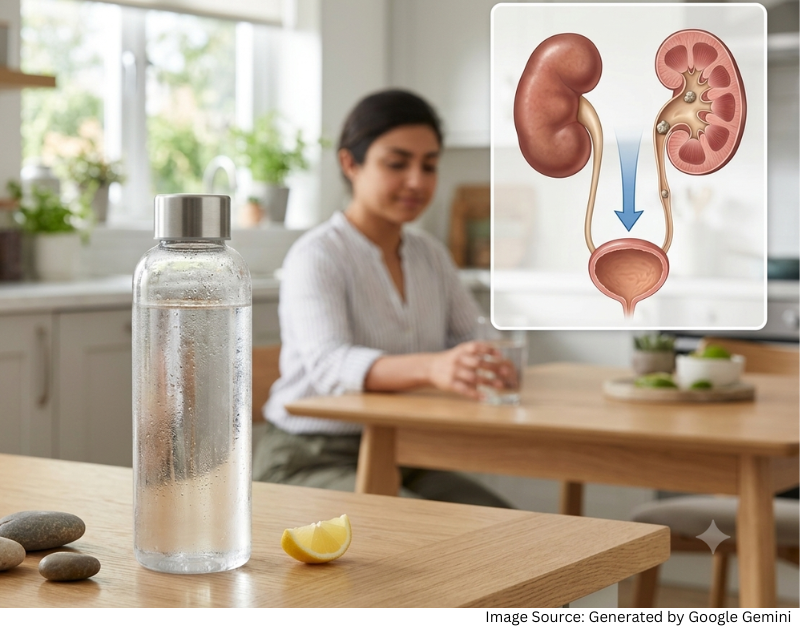 kidney stones की prevention में पर्याप्त पानी और hydration की भूमिका