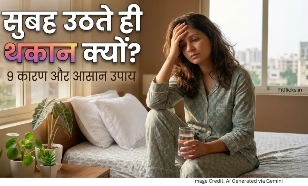 पर्याप्त नींद के बाद भी सुबह थकान महसूस करता व्यक्ति